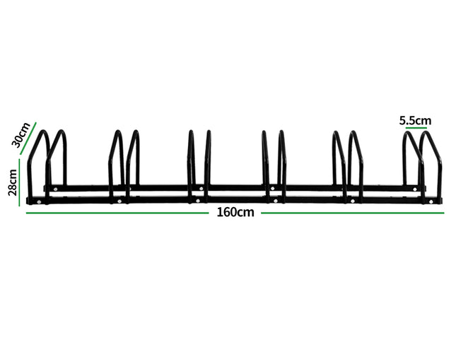 6 Bikes Stand Bicycle Bike Rack Floor-1864184592437743618