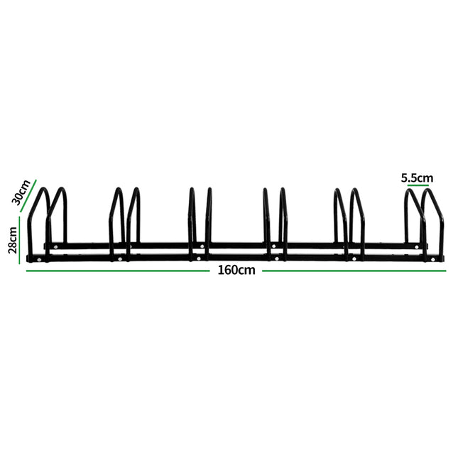 6 Bikes Stand Bicycle Bike Rack Floor-1954802587408666626