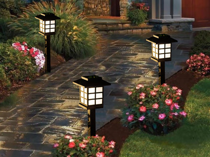 EMITTO 6x LED Solar Power Garden Lights-1864184609554698247