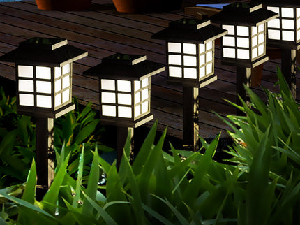 EMITTO 6x LED Solar Power Garden Lights-1864184609554698246
