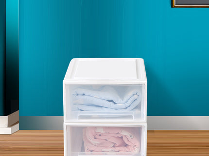 Plastic Storage Drawers Stackable Containers S 3PK Small-1864184611723153414