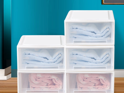 Plastic Storage Drawers Stackable Containers S 5PK Small-1864184612020948998
