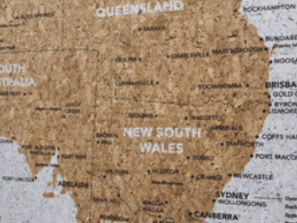 Splosh Australia Map Travel Board Small-1875027391672356865