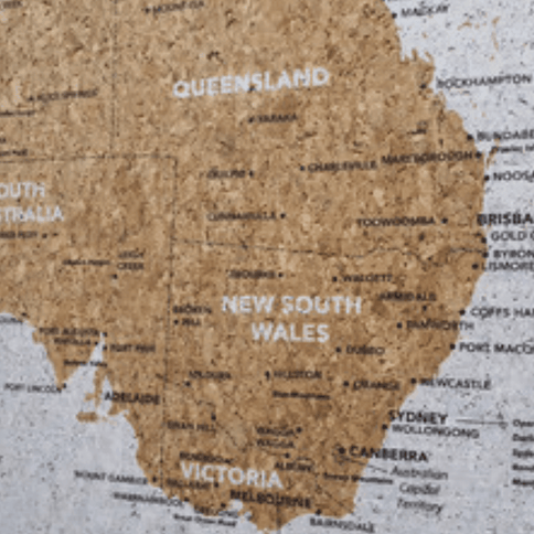 Splosh Australia Map Travel Board Small-1875027391672356865