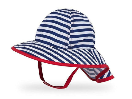 Sunday Afternoon Infant Sun Sprout Hat UPF50+ | Navy/White Stripe Baby (6-12mth)-1875027456746983424