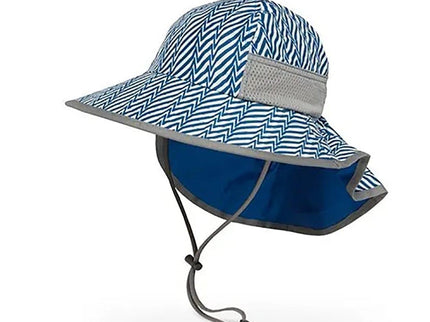 Sunday Afternoon Kids Play Hat UPF50+ | Blue Electric Stripe Small (6-24mth)-1875027430083792896