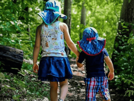Sunday Afternoon Kids Play Hat UPF50+ | Ocean Life Large (5-12yrs)-1875027428523511811