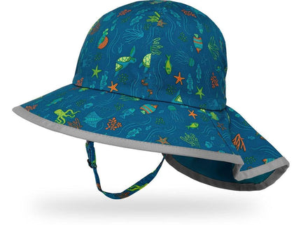 Sunday Afternoon Kids Play Hat UPF50+ | Ocean Life Large (5-12yrs)-1875027430901682176
