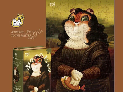 TOI Cat in Art Puzzle - Mona Lisa-1875027393484296193