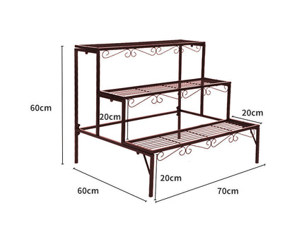 Levede Plant Stand 3 Tier Rectangle-1894516822007484418