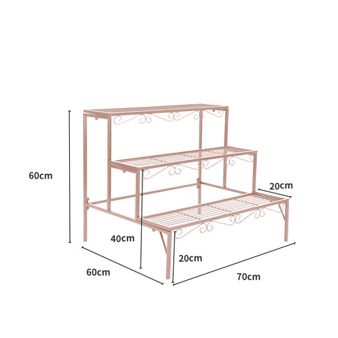 Levede Plant Stand 3 Tier Rectangle-1894516822158479362