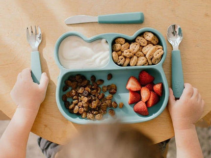 We Might Be Tiny Bear Stickie Plate- Blue Dusk Lid-1875027417203085319