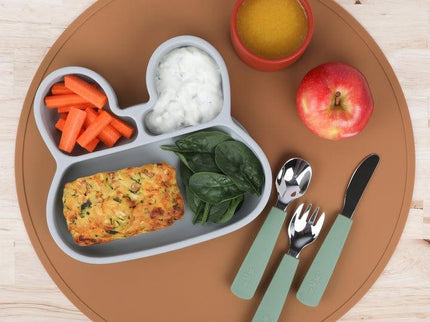 We Might Be Tiny Round Placie? Silicone Placemat Grey-1875027473536782336