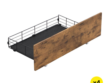 Levede 4 Double Bed Frame Storage Drawers-1910113211731021824